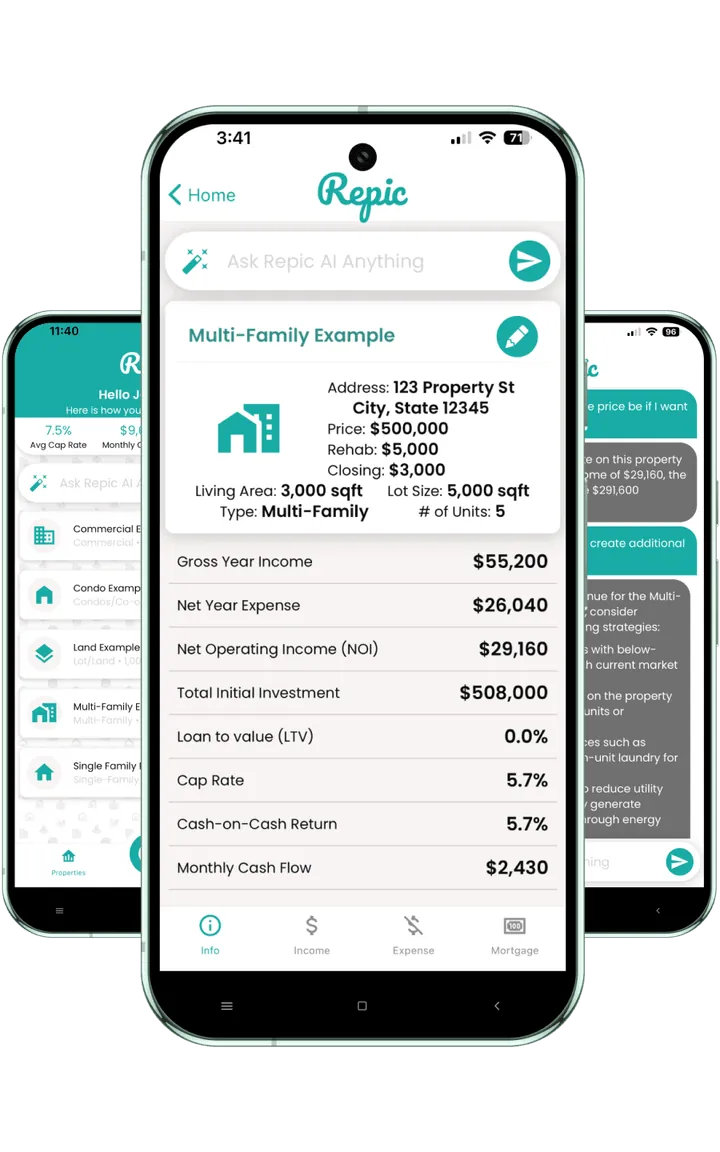 Repic app on a phone
